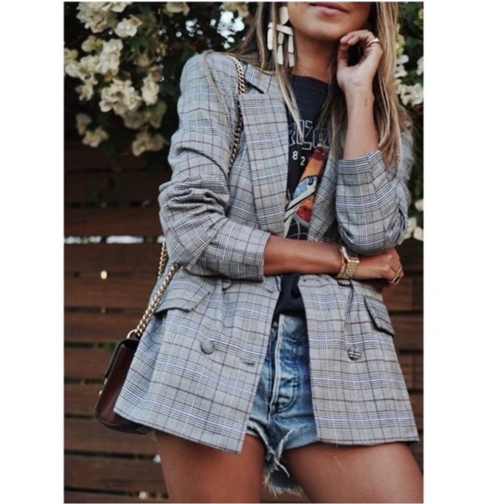 MAJORELLE Rhea Blazer in Pewter (Size XXS)